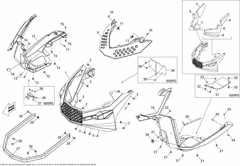  Ski Doo  Expedition Sport 600ACE, 2011 - Bottom Pan