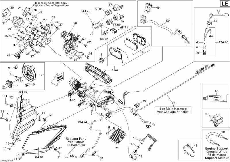  Ski Doo Grand Touring LE & SE 1200 XR, 2011 -  System Le