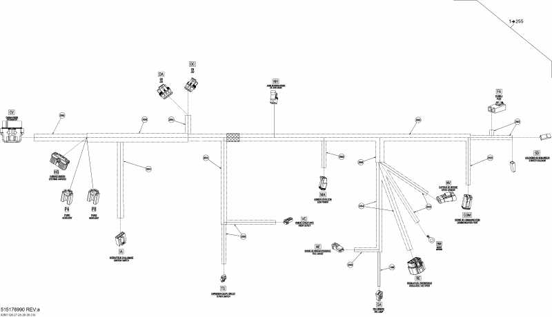  BRP SkiDoo  Grand Touring Sport 550F XP-FAN, 2011 - Electrical Harness