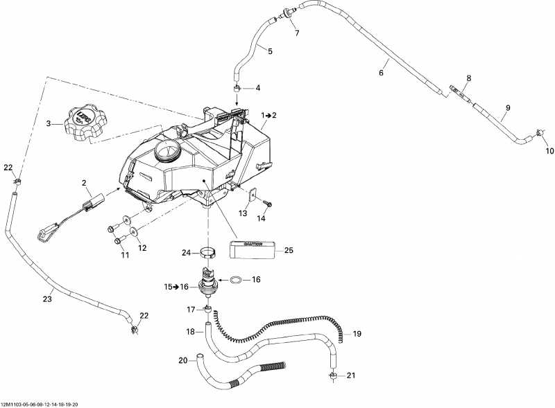  ski-doo  Grand Touring Sport 600 XP, 2011 - Oil System