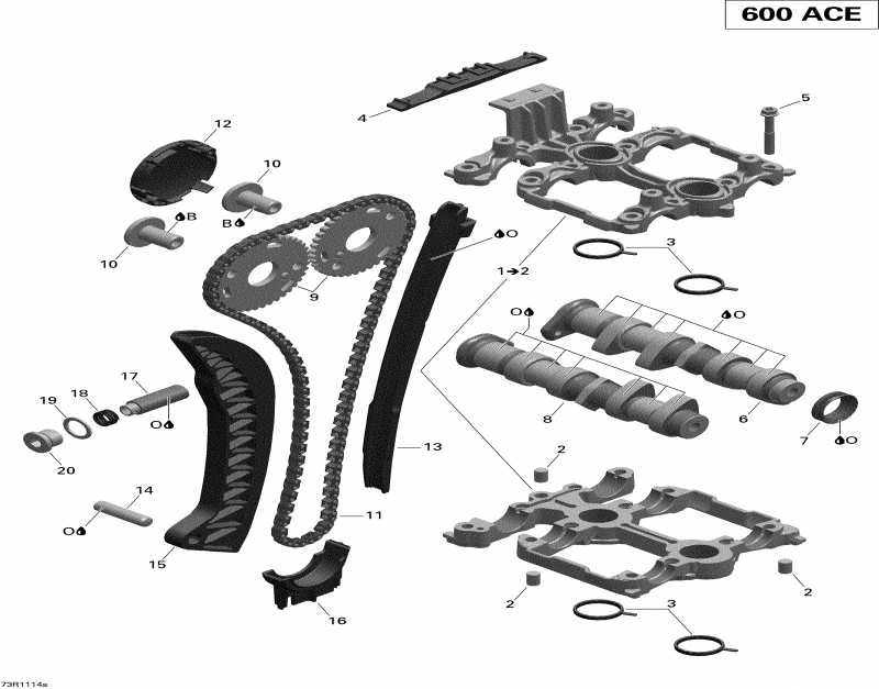 SKIDOO Grand Touring Sport 600ACE, 2011  - Valve Train