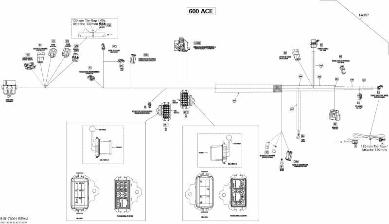  Skidoo Grand Touring Sport 600ACE, 2011 - Electrical Harness