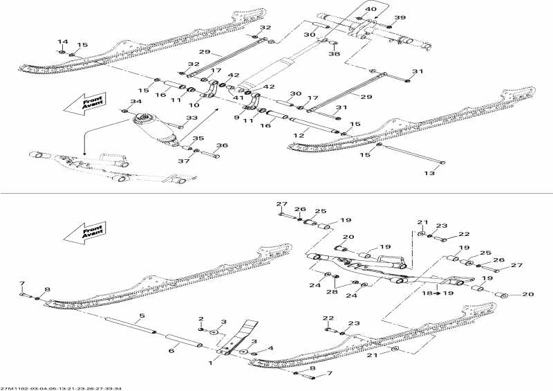 snowmobile BRP SkiDoo  GSX LE 600HO ETEC XP, 2011 - Front Arm