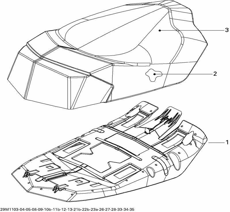 snowmobile Skidoo GSX LE 600HO ETEC XP, 2011  - Seat