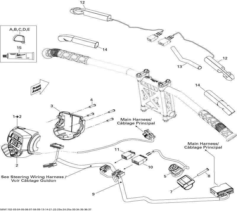 snowmobile   GSX LE 600HO ETEC XP, 2011 - Electrical Accessories, Steering