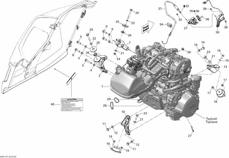  Skidoo  GSX LE & SE 1200 XR, 2011 - Engine