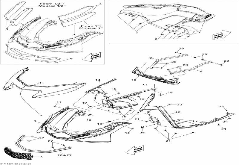  ski-doo GSX LE & SE 1200 XR, 2011  - Bottom Pan