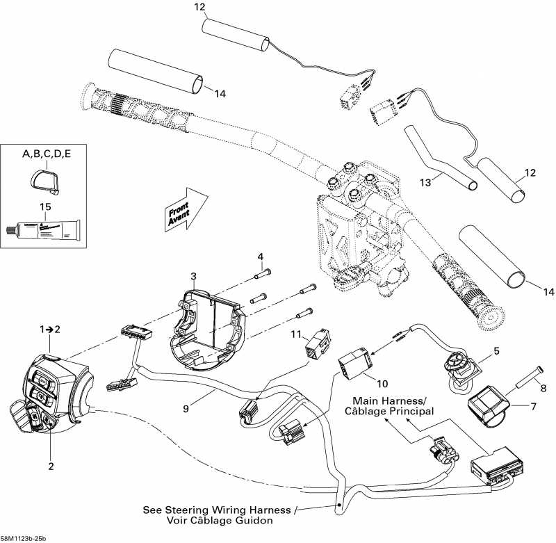 snowmobile  GSX LE & SE 1200 XR, 2011  - Electrical Accessories, Steering Se