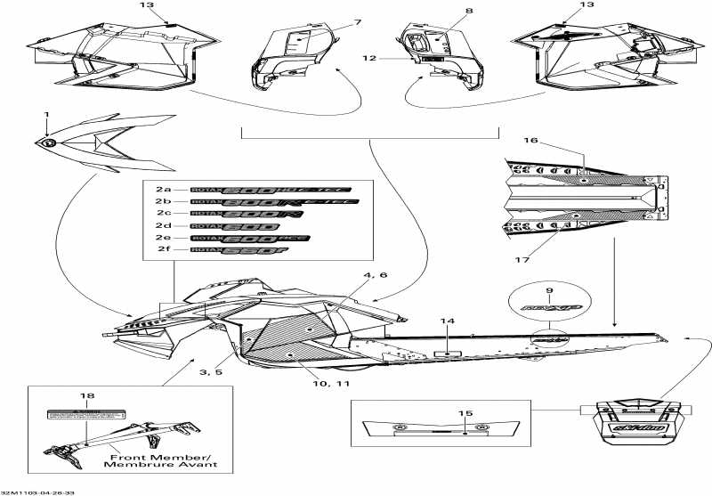 snowmobile SKIDOO MX Z TNT 600, 2011 - Decals 600