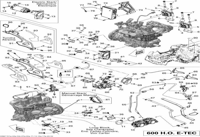  BRP SkiDoo MX Z TNT 600HO ETEC, 2011 - Engine 600hoetec