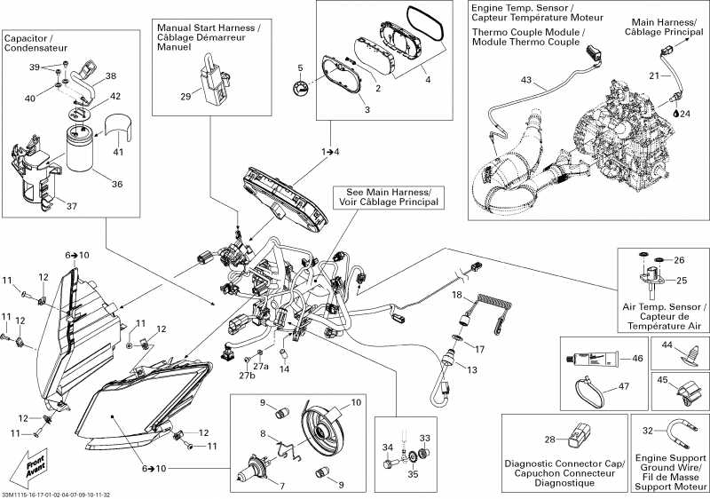  Skidoo MX Z X-RS 600HO ETEC, 2011 - Electrical System