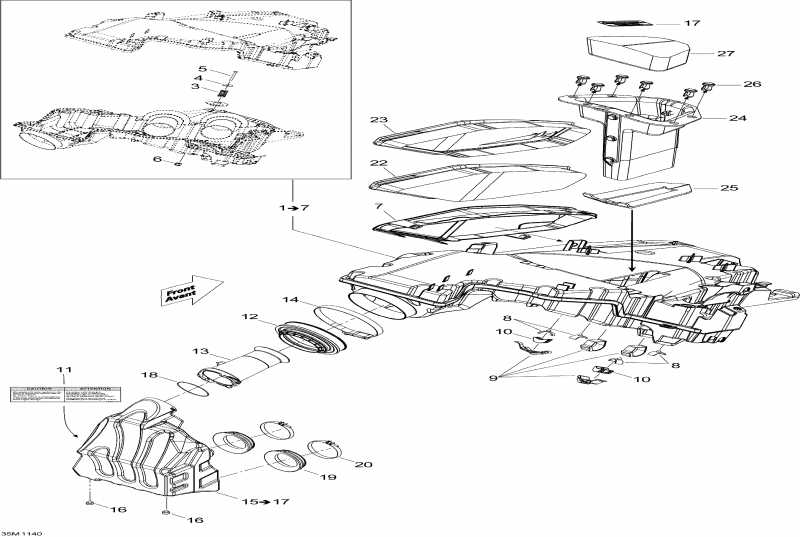  Skidoo  MX Z X 600RS, 2011 - Air   System