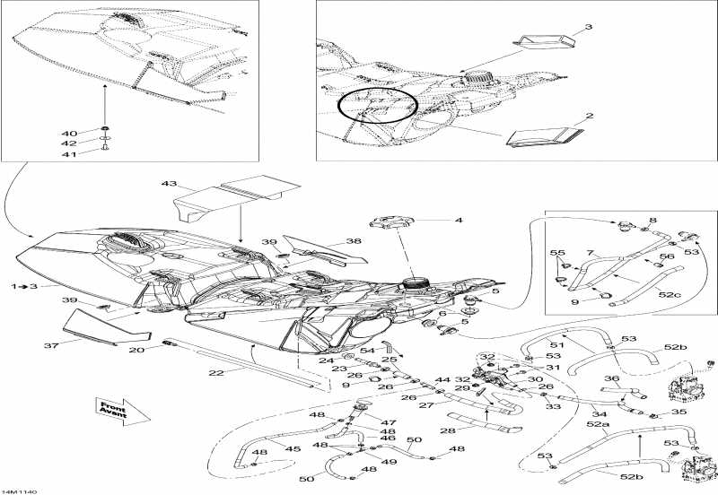 snowmobile BRP MX Z X 600RS, 2011  - Fuel System