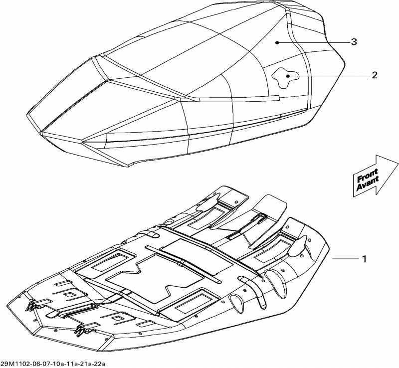 snowmobile Skidoo  MX Z X 800R ETEC, 2011 - Seat