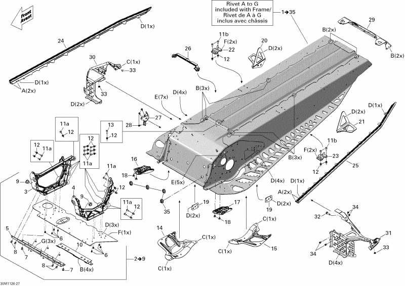 MXZ TNT 550F XP-FAN, 2011 - Frame