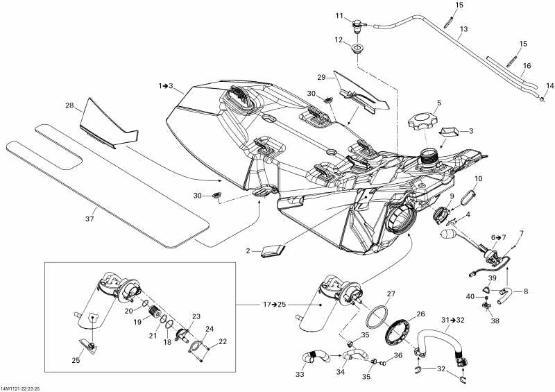 snowmobile Skidoo - Fuel System