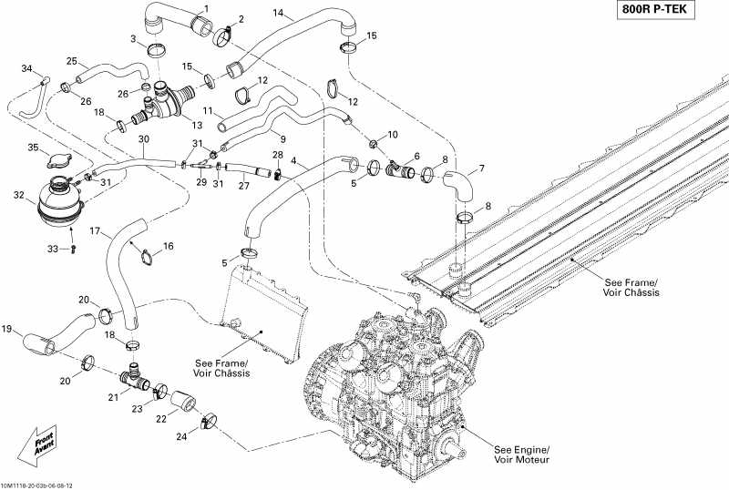 ski-doo Renegade ADRENALINE 800R PTEK, 2011 - Cooling System