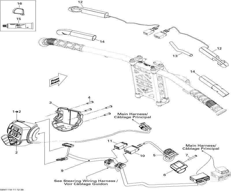  Ski-doo Renegade BackCountry, BackCountry X 600HO ETEC, 2011 - Electrical Accessories, Steering