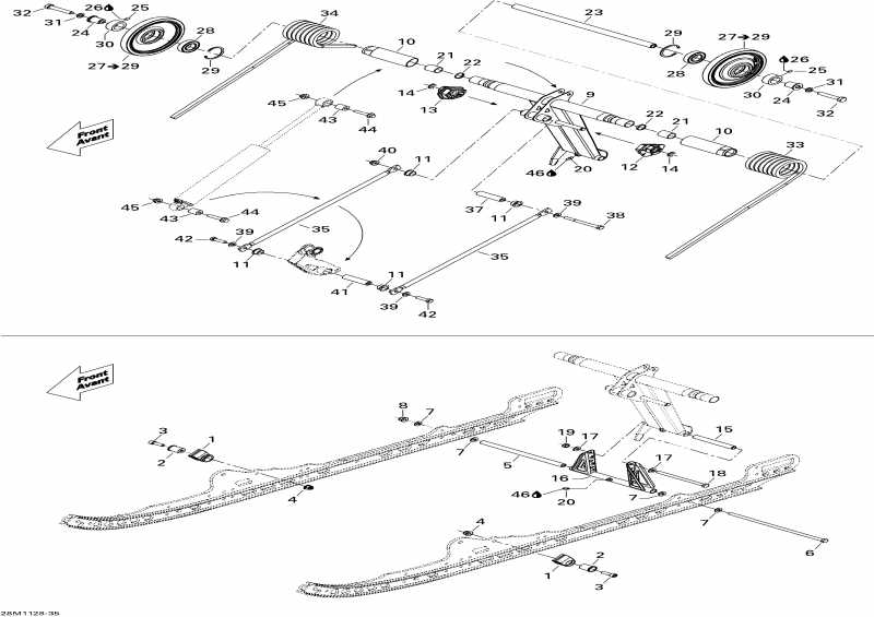 snowmobile ski-doo - Rear �����