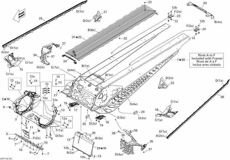 snowmobile Ski-doo - Frame X