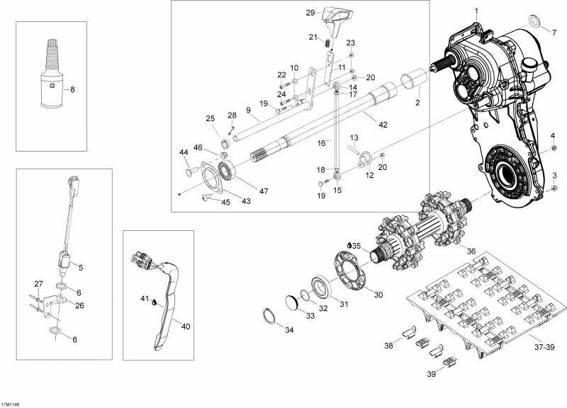 snowmobile  Skandic WT 600 ACE XU, 2011 - Drive System