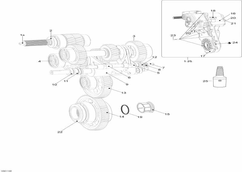  Ski-doo Skandic WT 600 ACE XU, 2011  - Transmission