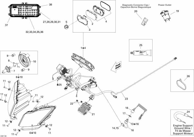  Ski Doo Skandic WT 600 ACE XU, 2011  - Electrical System