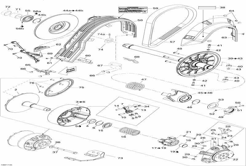 snowmobile  Skandic WT 600HO ETEC, 2011  - Pulley System