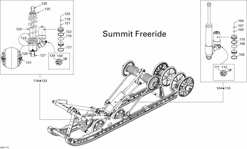 ��������  Summit FREERIDE 800R E-TEC, 2011 ������ - Rear Suspension Shocks
