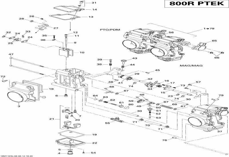  SkiDoo  Summit SP 800R P-TEK, 2011 - Carburetor