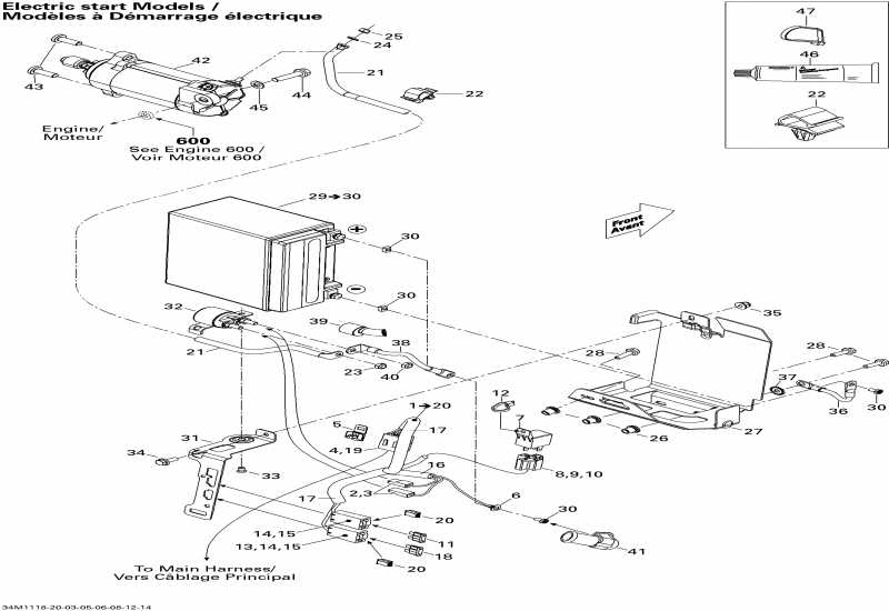 SKIDOO Summit SP 800R P-TEK, 2011 - Battery And Starter