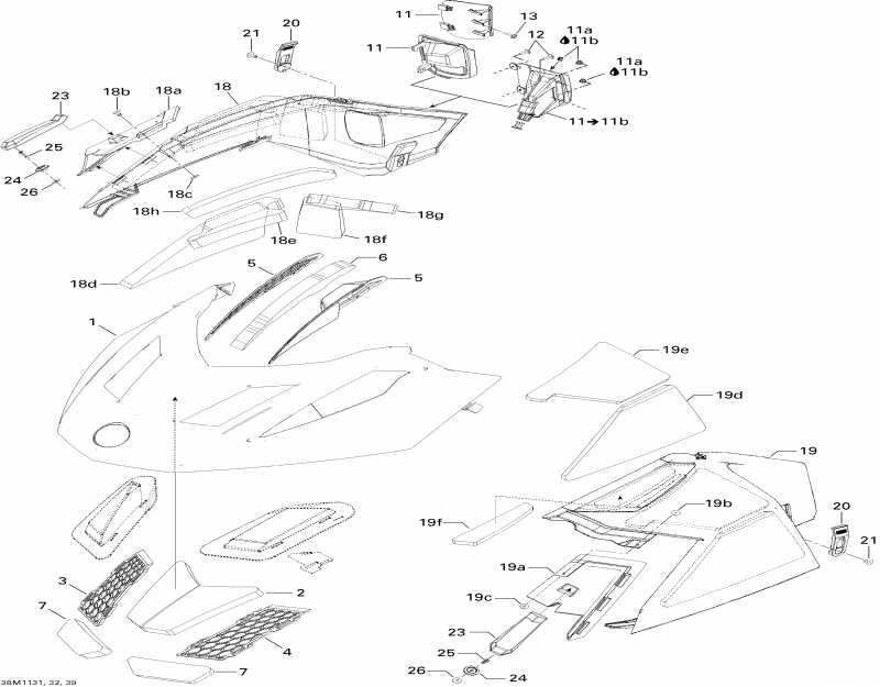 snowmobile  Tundra LT 600ACE, 2011 - Hood