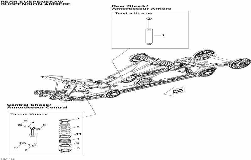 Ski-doo  Tundra Xtreme 600HO ETEC XP-LTS, 2011 -   Shocks