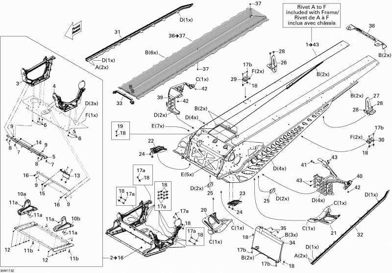 ski-doo Tundra Xtreme 600HO ETEC XP-LTS, 2011 - Frame