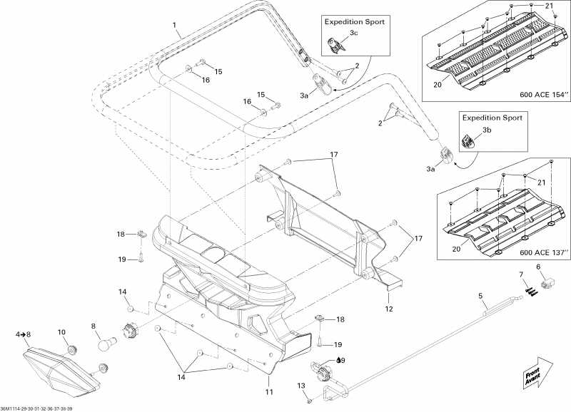    Tundra Xtreme 600HO ETEC XP-LTS, 2011 - Luggage Rack