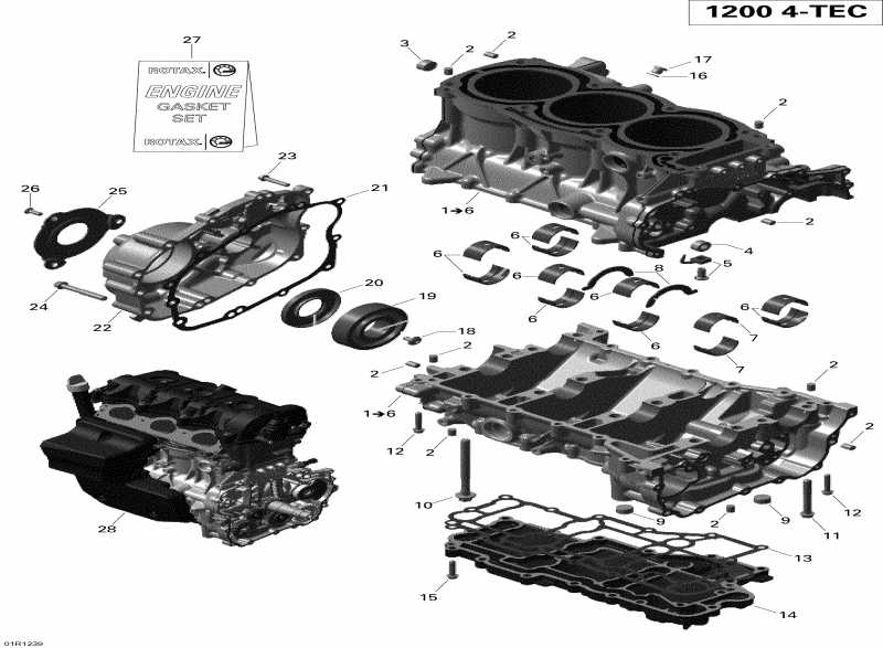 snowmobile  Expedition LE 1200 XU, 2012  - Engine Block