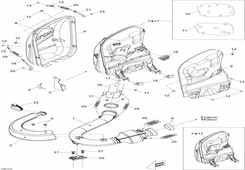 Ski-doo Expedition LE 1200 XU, 2012 - Exhaust System