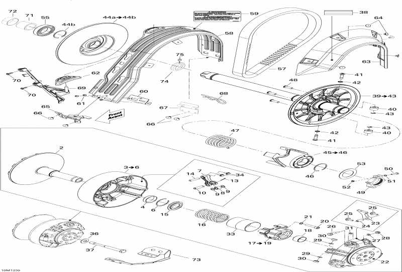 snowmobile SkiDoo - Pulley System