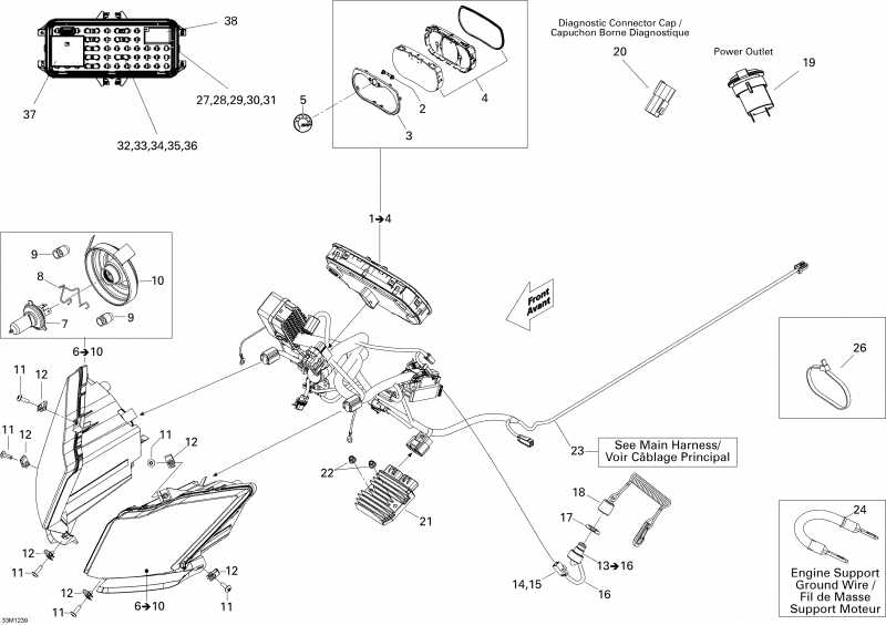 snowmobile SKIDOO - Electrical System