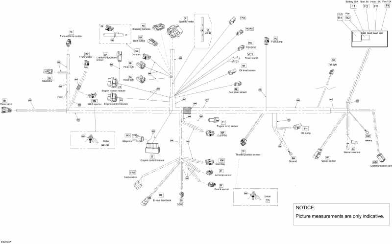  Ski Doo  Expedition LE 600HOETEC XU, 2012 - Electrical Harness