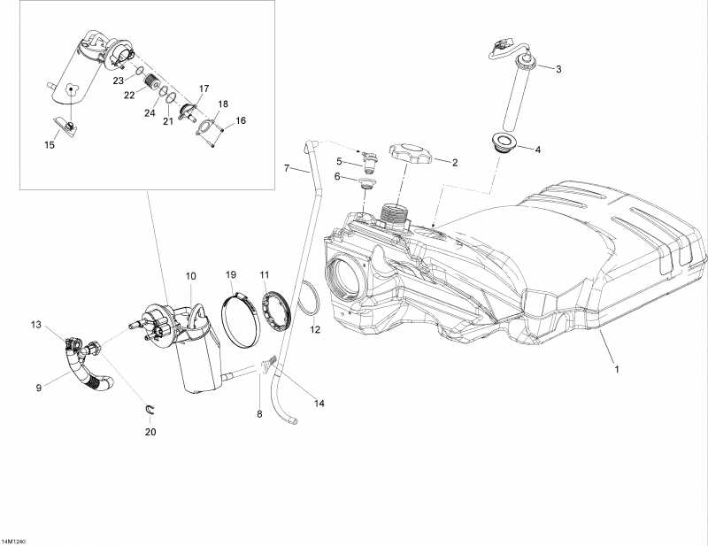  Ski-doo  Expedition SE 1200 XU, 2012 - Fuel System
