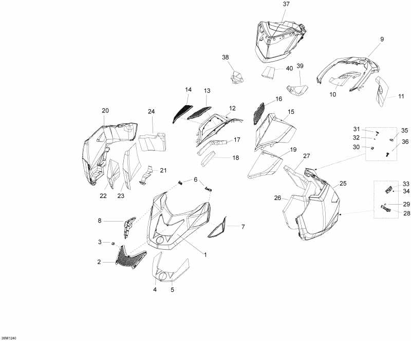 snowmobile  Expedition SE 1200 XU, 2012  - Hood