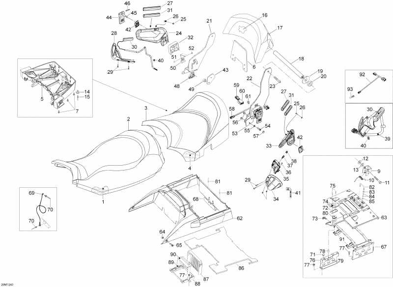  Ski Doo Expedition SE 1200 XU, 2012  - Seat