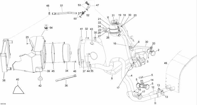 �������� ski-doo Expedition SE 600HOETEC XU, 2012 - Cooling System