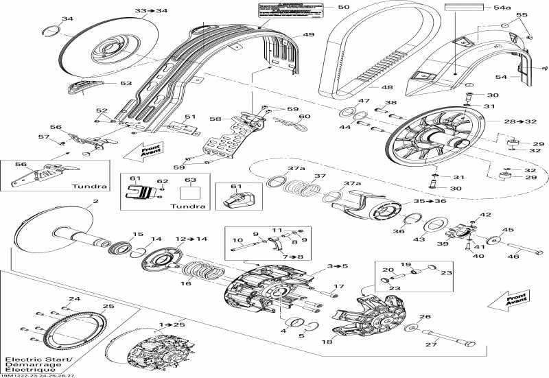  Skidoo Expedition Sport 550F XP-FAN, 2012  - Pulley System