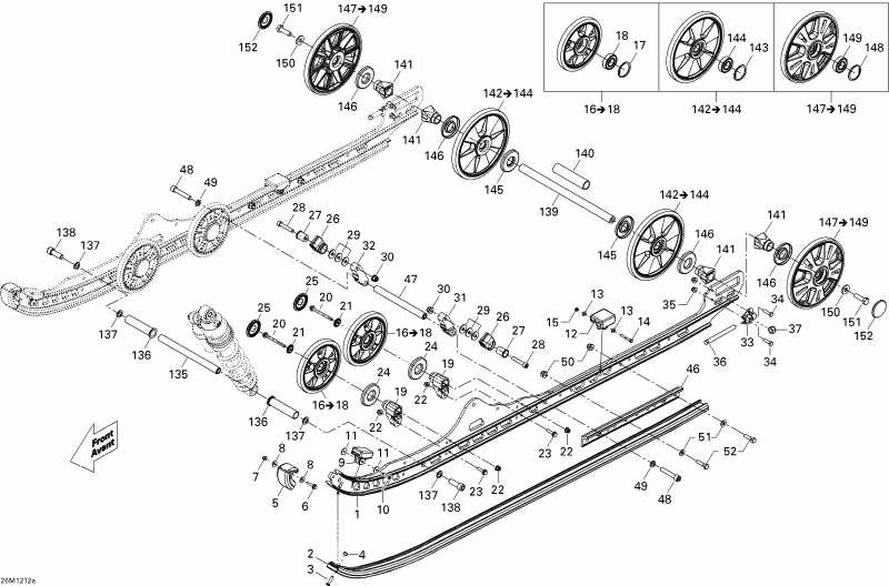 Skidoo ����������� Freeride 154 800R E-TEC (Racing), 2012 - Rear Suspension Runner