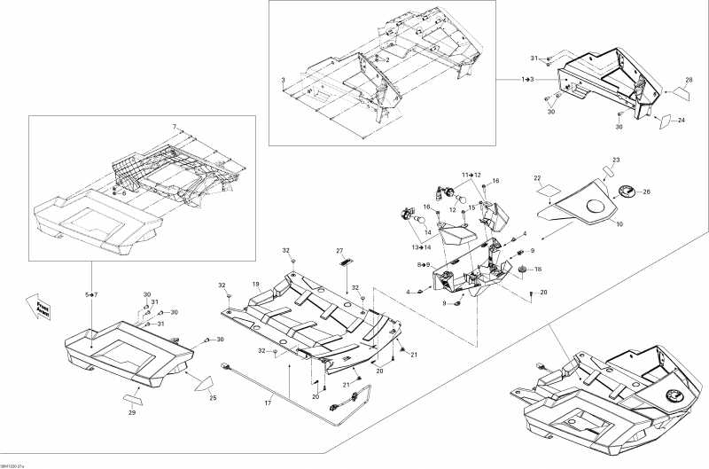 snowmobile  Grand Touring LE 600HOETEC XR, 2012  - Luggage Rack