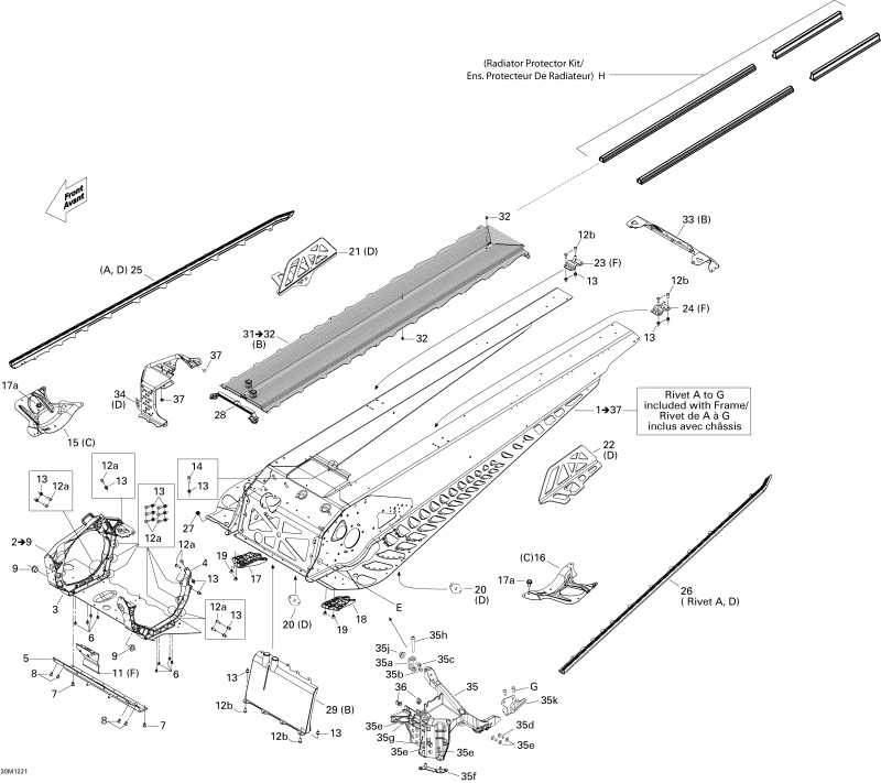 �������� BRP ������ Grand Touring LE & SE 1200 XR, 2012 - Frame