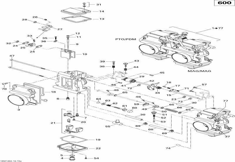 BRP  Grand Touring Sport 600 XP, 2012 - Carburetor