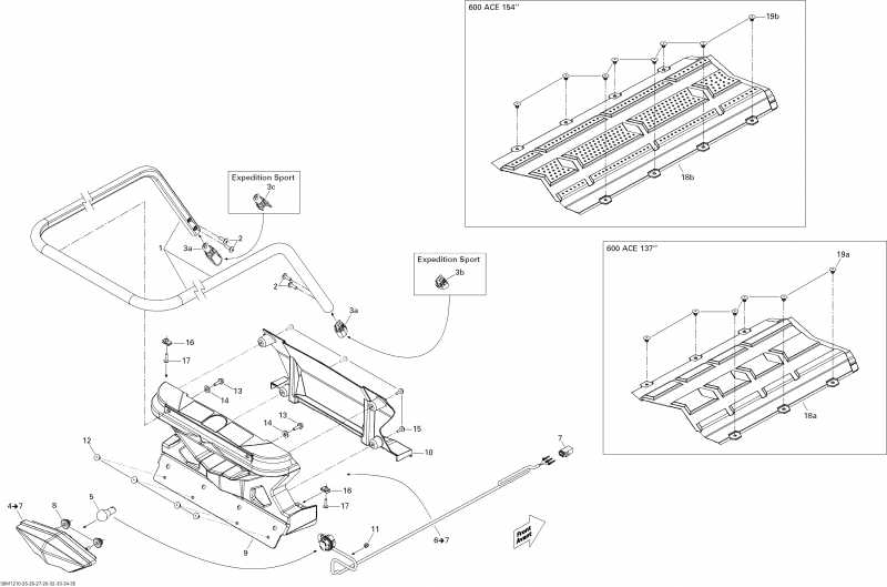  Skidoo  Grand Touring Sport 600ACE LFF, 2012 - Luggage Rack